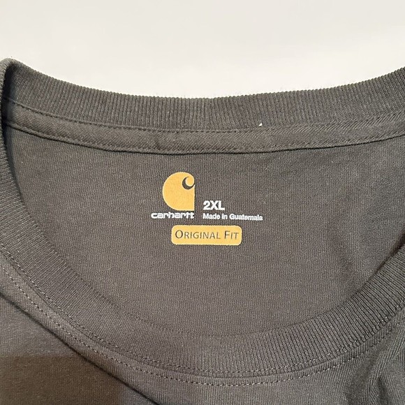 Carhartt Mens 2XL Loose Fit Heavyweight Short-Sleeve Peat K87 306  Workwear Tee - Picture 3 of 9